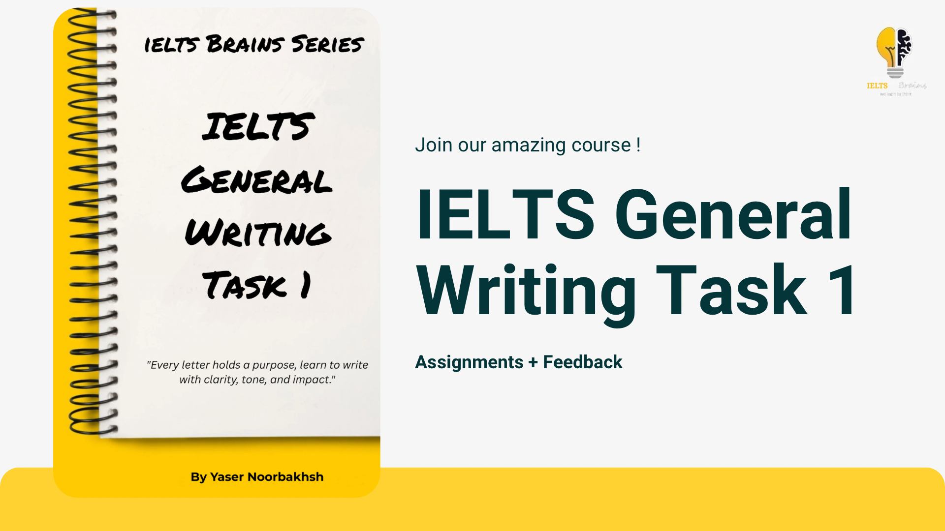 IELTS General Writing Task 1 course at IELTSBrains Institute