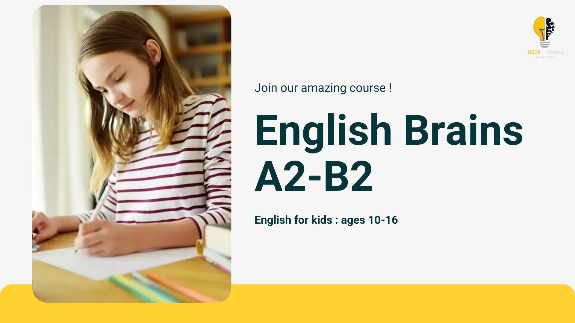 English for Young Learners course at IELTSBrains Institute