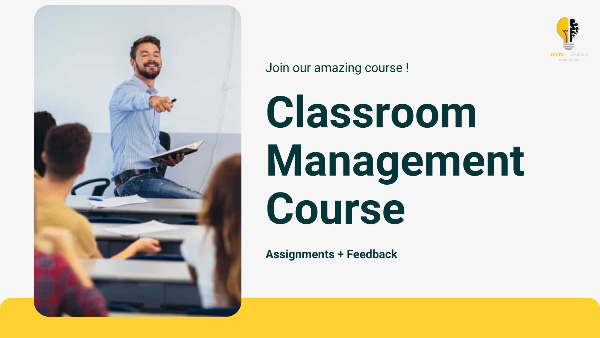 Classroom Management Course at IELTSBrains Institute